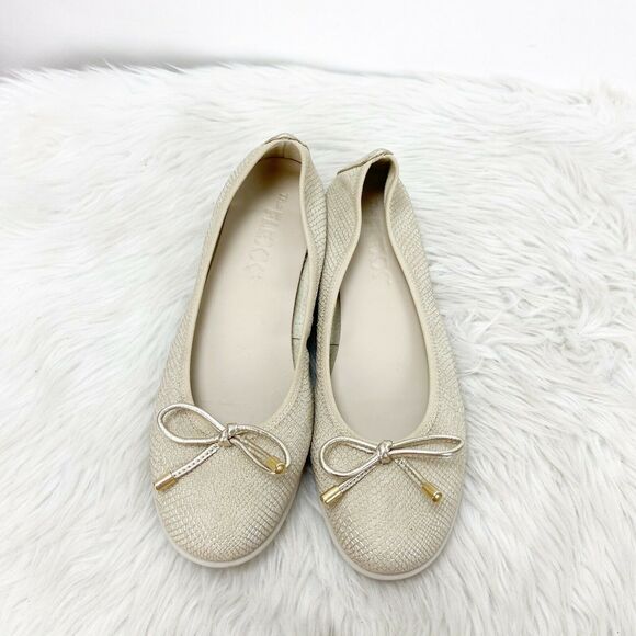 The FLEXX 6 Womens Beige Glitter Comfort Ballet Flats - Picture 6 of 9